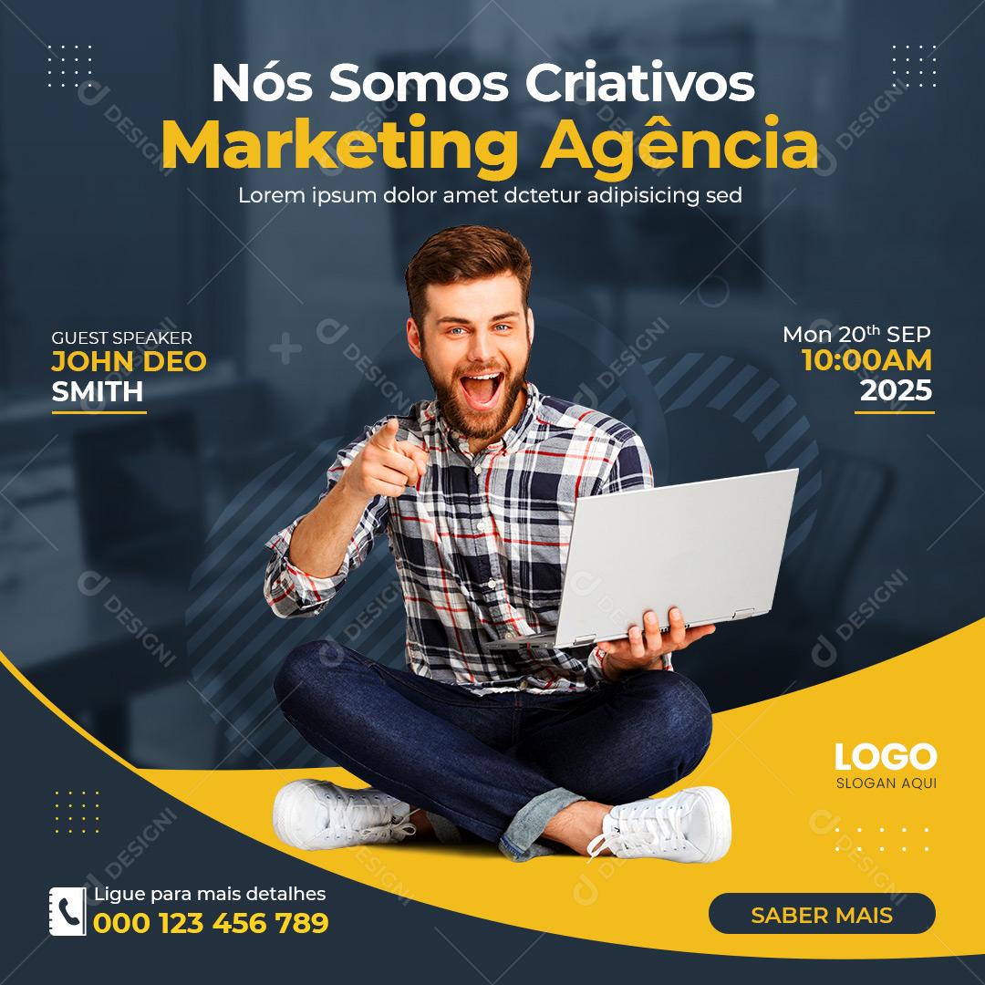 Nós Somos Criativo Marketing Digital Agências Social Media PSD Editável