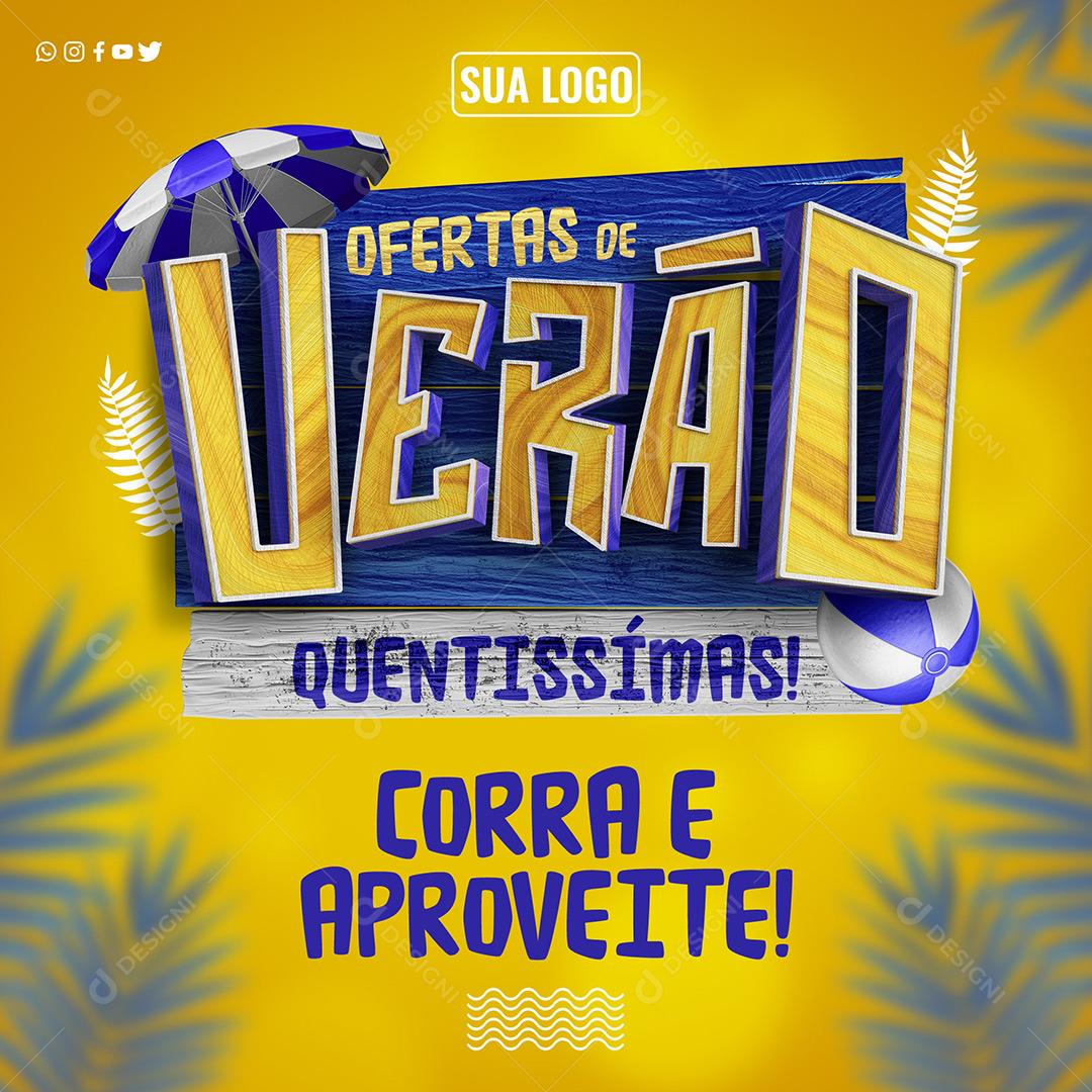Social Media Ofertas Quentes De Verão Quentissímas PSD Editável