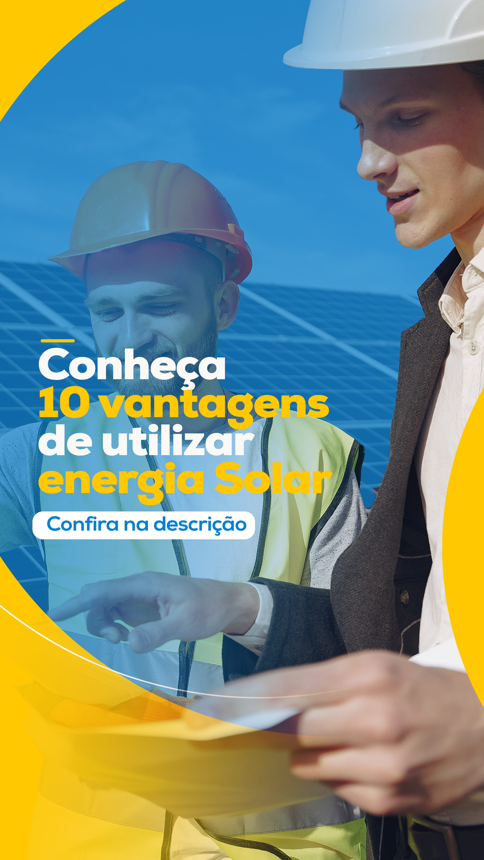 Conheça 10 Vantagens De Utilizar Energia Solar Social Media PSD Editável