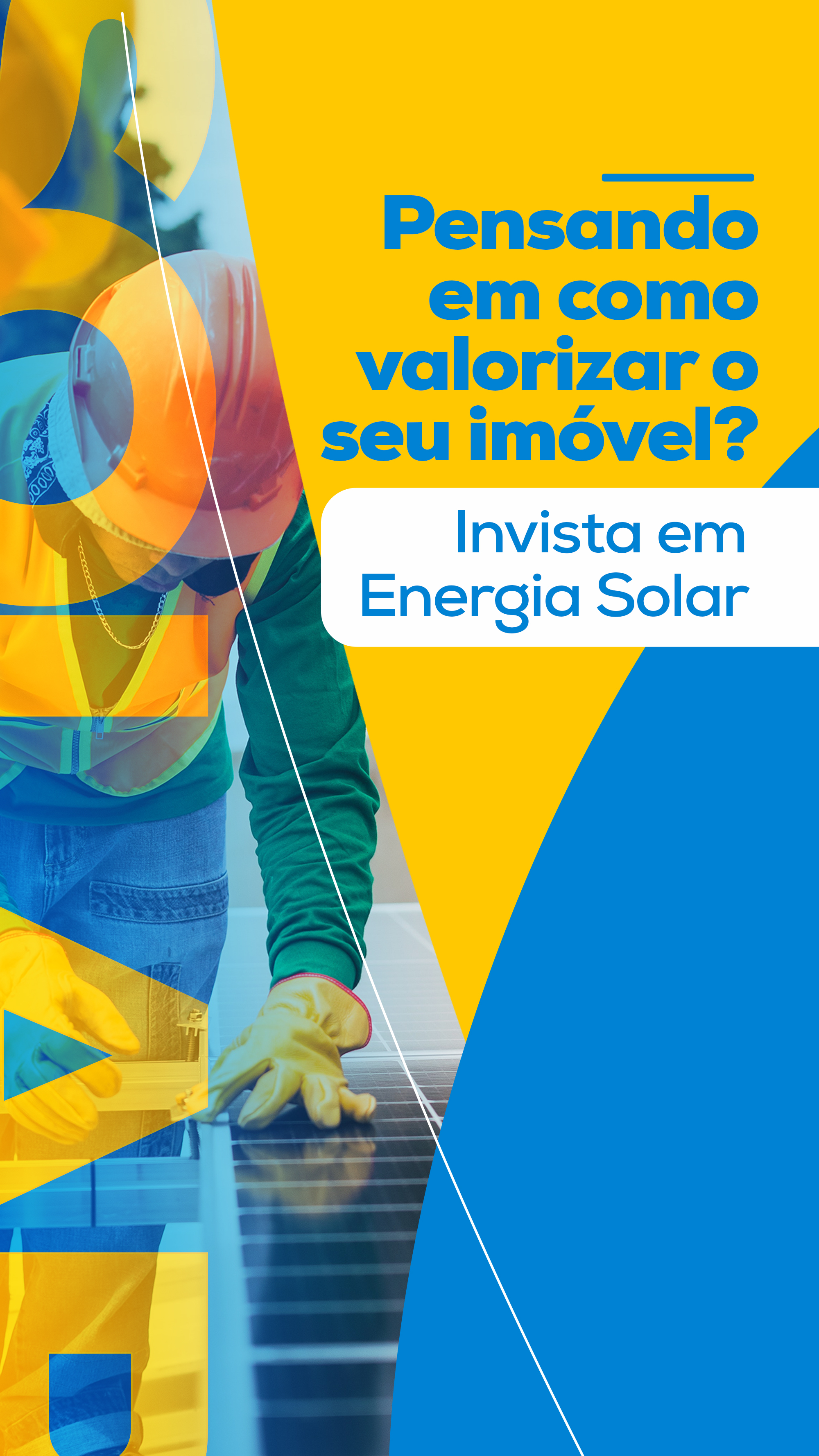 Pensando Em Como Valorizar o Seu Imóvel Invista Em Energia Solar Social Media PSD Editável