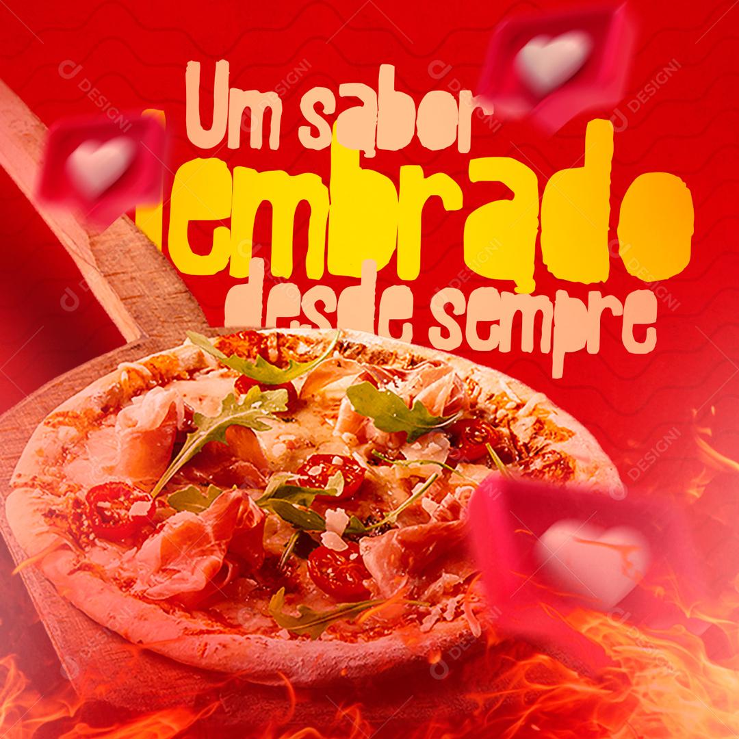 Um Sabor Lembrado Desde Sempre Social Media PSD Editável
