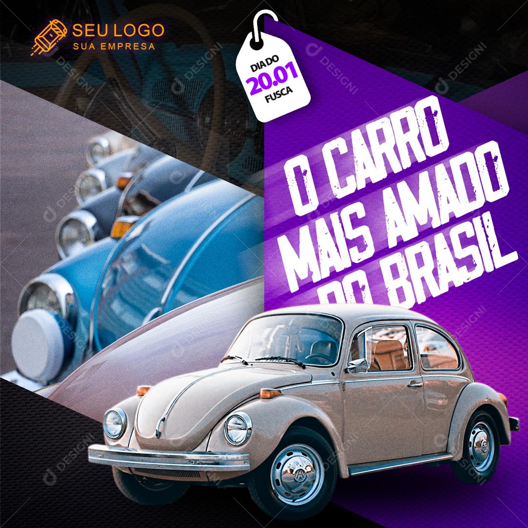 O Carro Mais Amada Do Brasil Social Media PSD Editável