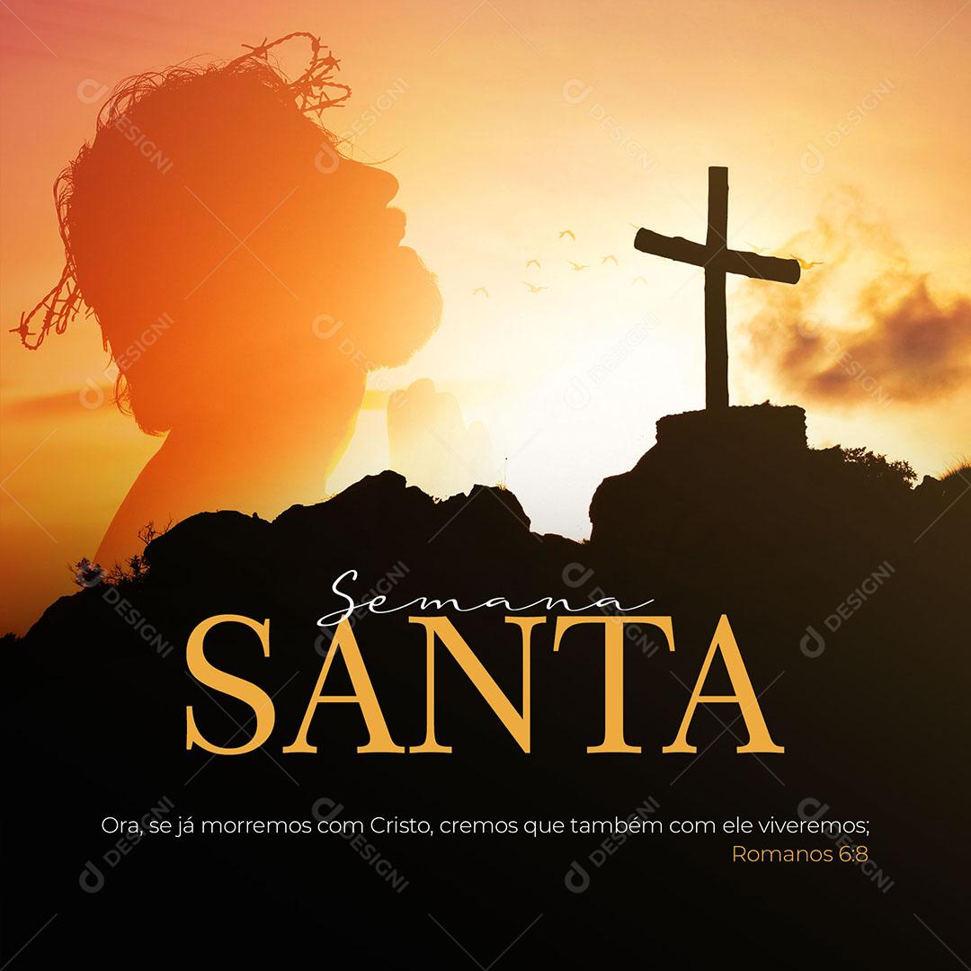 Post Semana Santa Social Media PSD Editável