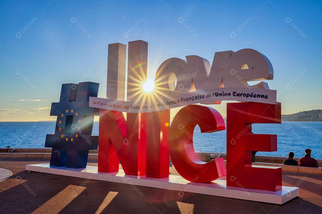 Fotografia De Palavras I Love Nice Imagem JPG