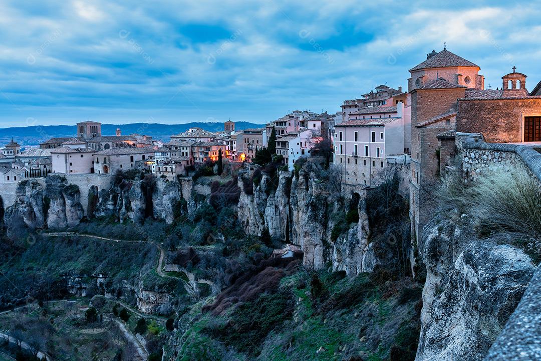 Panorâmica Da Cidade De Cuenca Na Espanha Imagem JPG