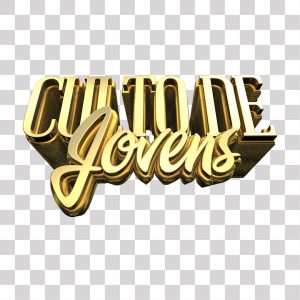 Culto De Jovens Texto 3D PNG Transparente Sem Fundo