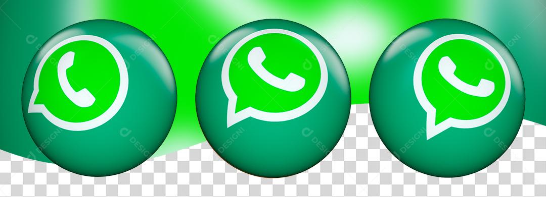 Emoji Icone WhatsApp Logo Verde PNG Transparente