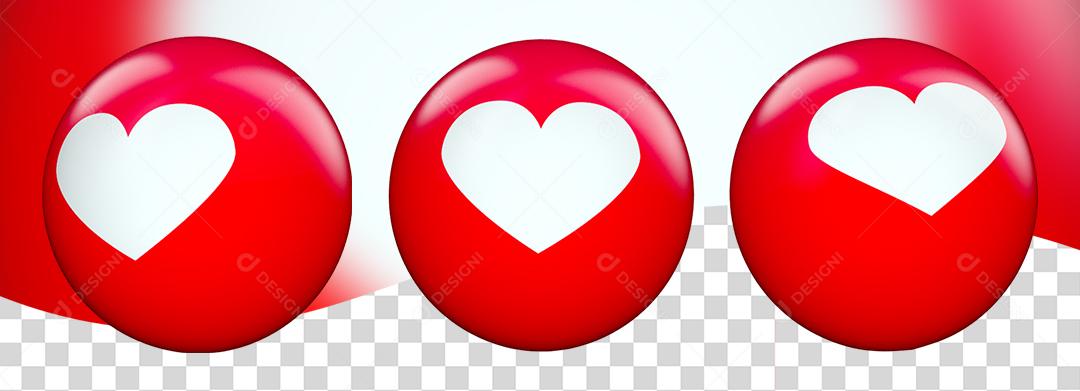 Emoji Coração Branco Em Forma Vermelha PNG Transparente