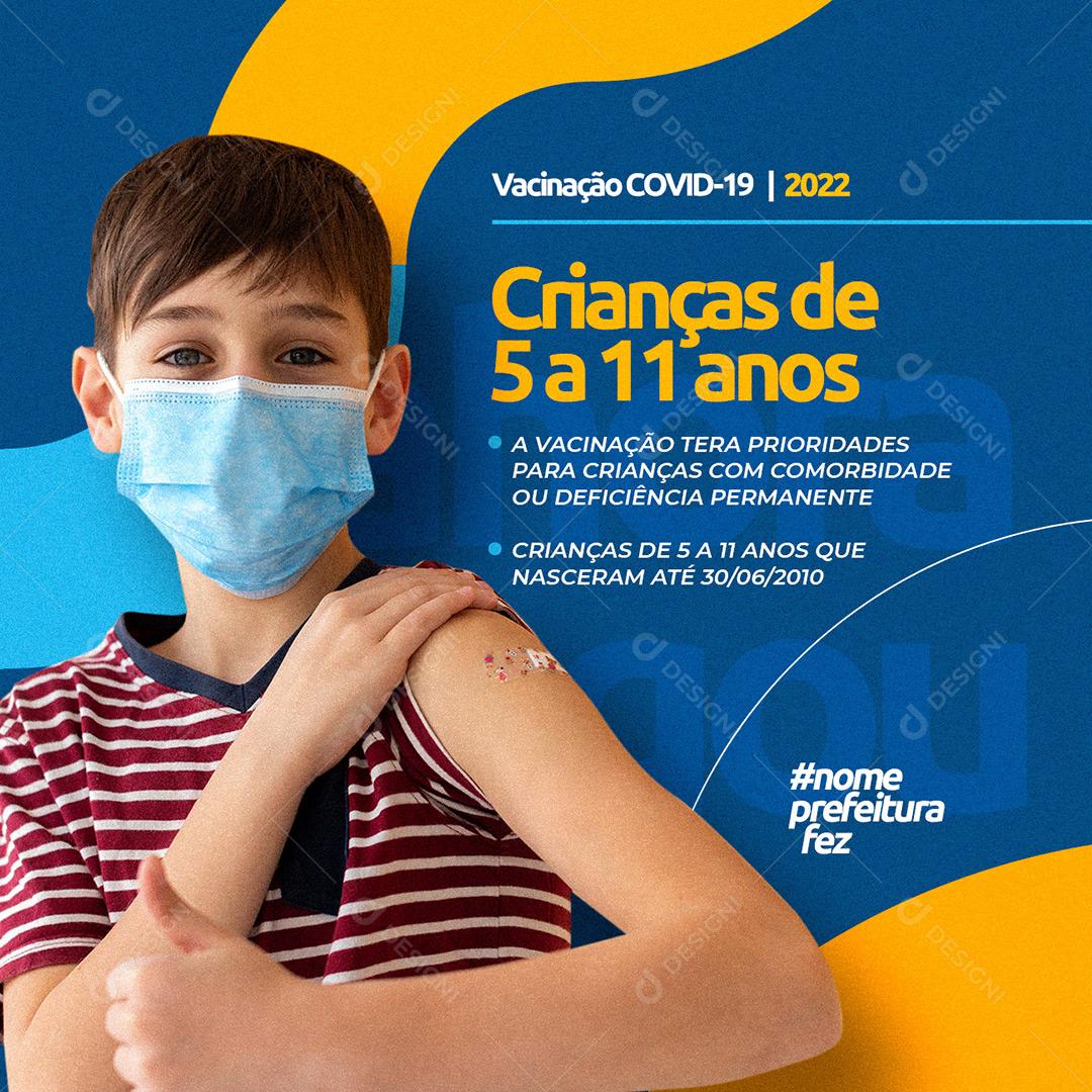 Crianças De 5 A 11 Anos Social Media PSD Editável