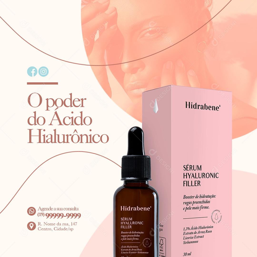 Clínica De Estética O Poder Do Ácido Hialurônico PSD Editável