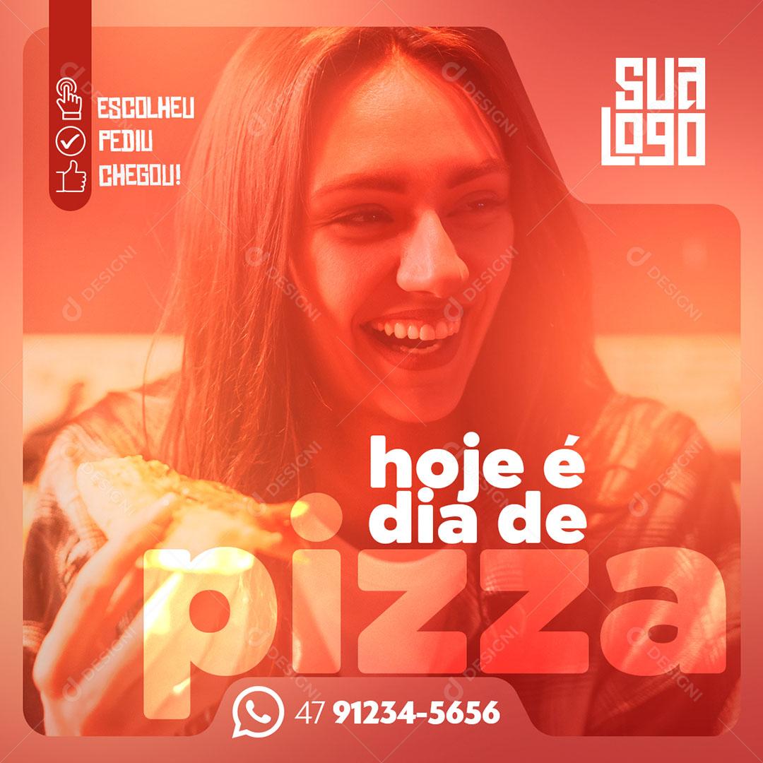 Template Para Social Media Sextou Pizza Delivery PSD Editável