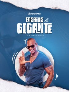 Flyer Ensaio de Gigante Léo Santana Social Media PSD Editável