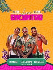 Flyer Live Encontro Cantores de Axé Social Media PSD Editável