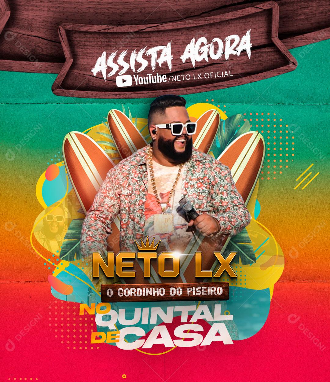 Flyer O Gordinho do Piseiro Neto LX Social Media PSD Editável