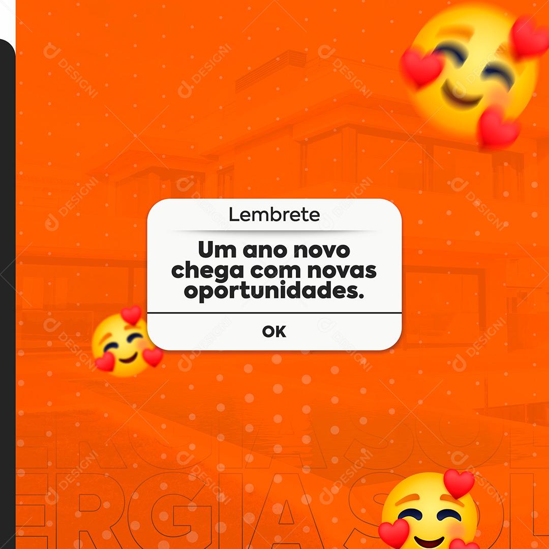Social Media Imobiliária Um Ano Novo Chega Com Novas Oportunidades PSD Editável