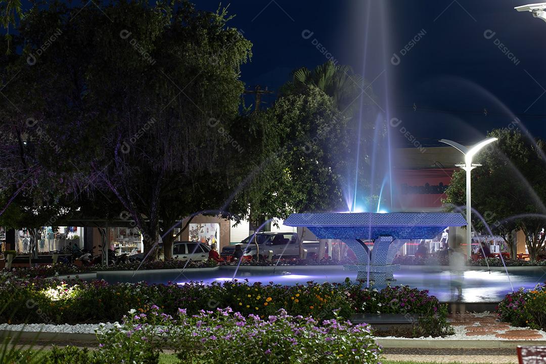 Fonte da Praça São José no centro de Cassilandia