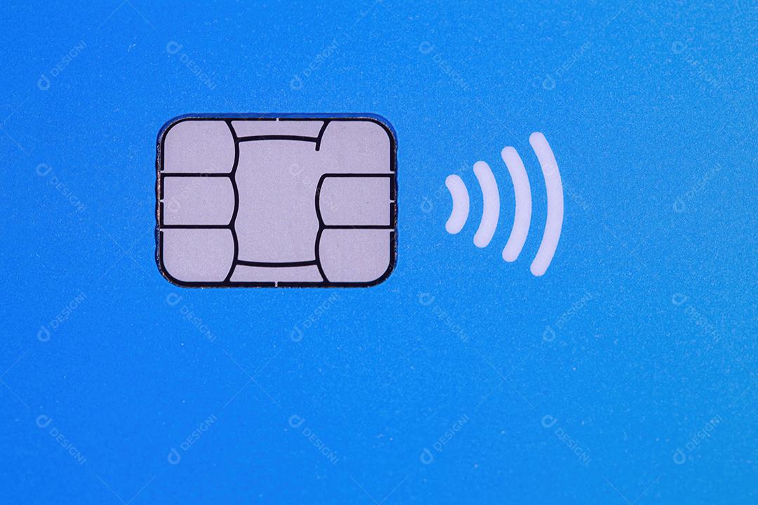 Cartão de crédito bancário moderno em close