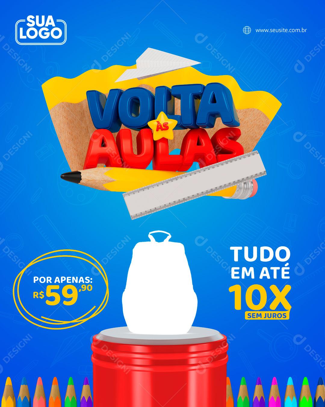 All in Up to 10% Back to School Social Media Editable PSD