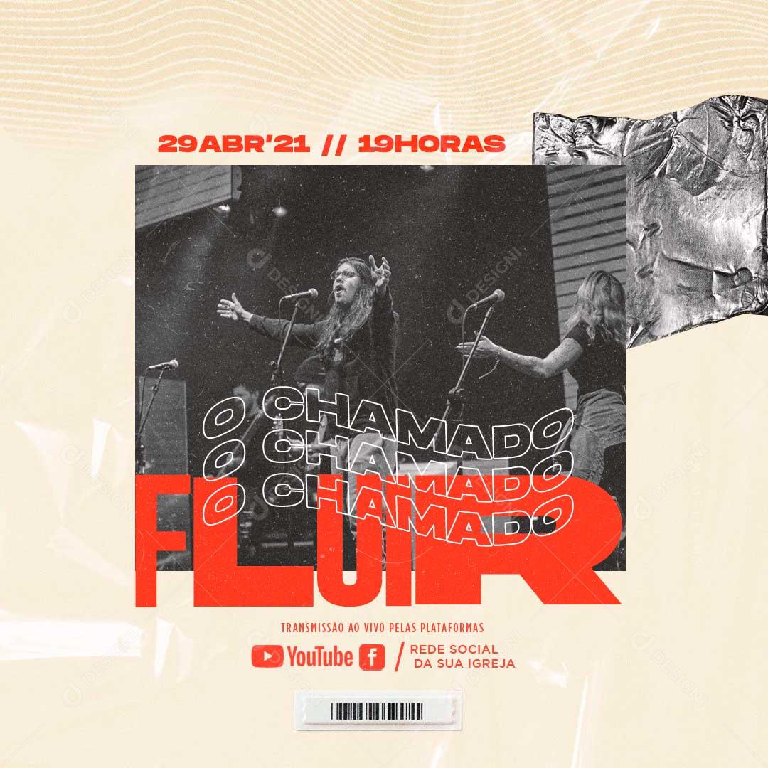 Social Media O Chamado Fluir Flyers PSD Editável