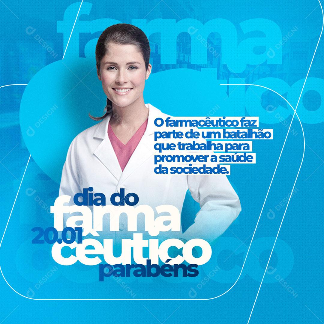 Dia Nacional Do Farmacêutico Social Media PSD Editável