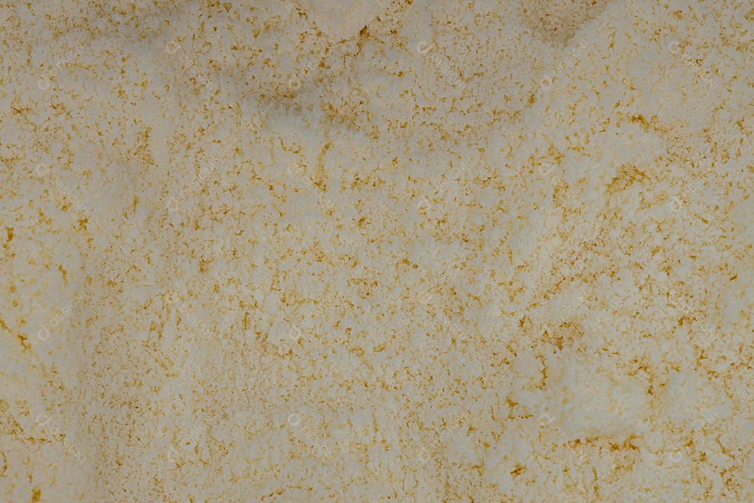 Textura de leite em pó integral em visão macro