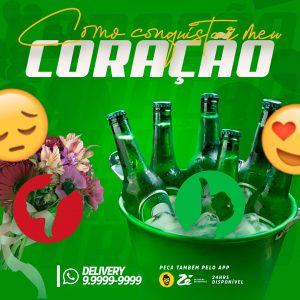 Social Media Distribuidora Como Conquista Meu Coração PSD Editável