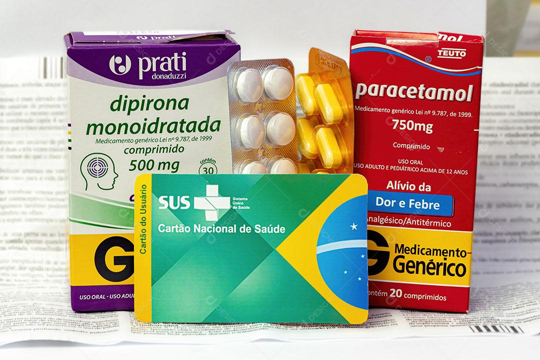 Dipirona e Paracetamol Dois Remédios para Febre e Dor Imagem JPG