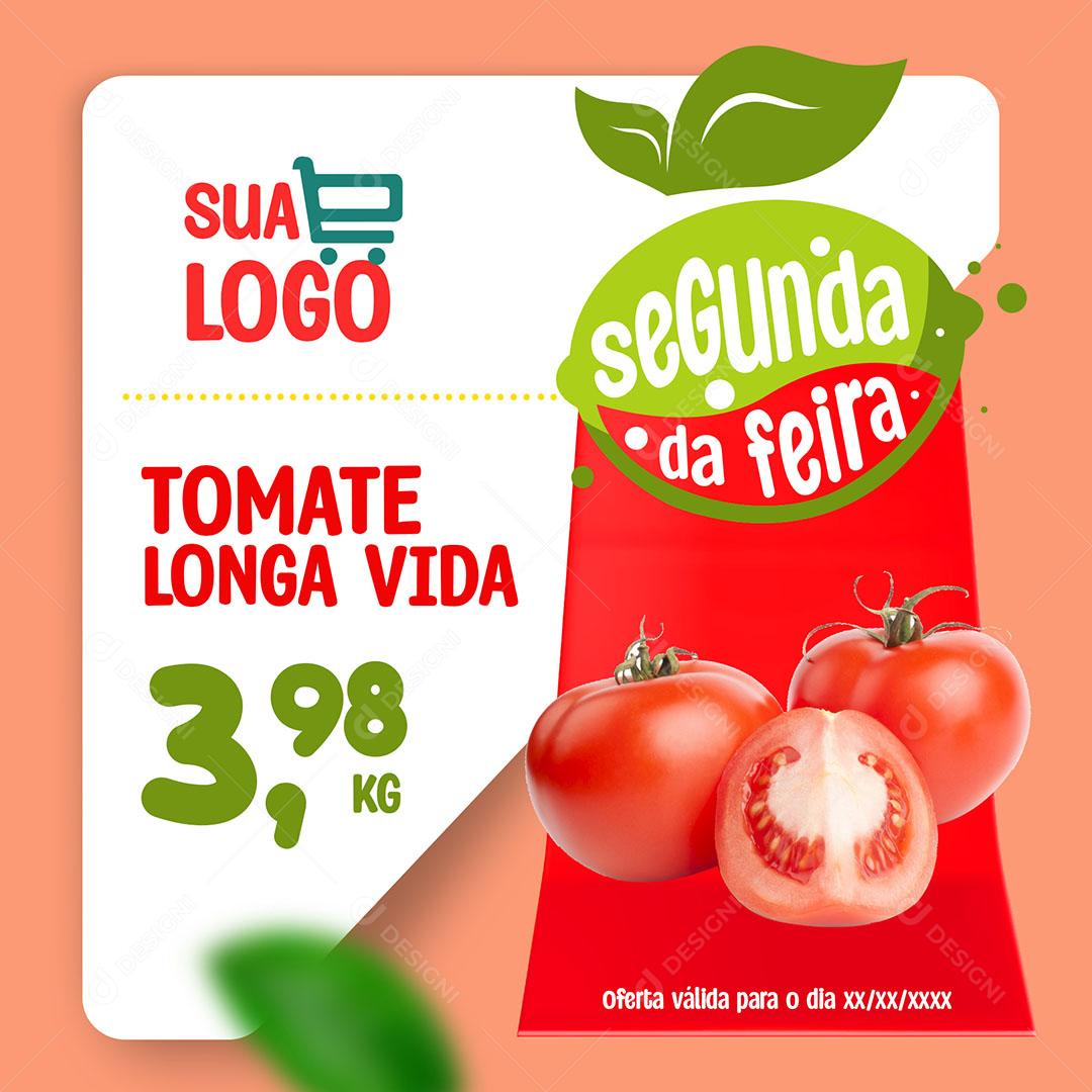 Template Social Media Hortifruti Segunda da Feira PSD Editável