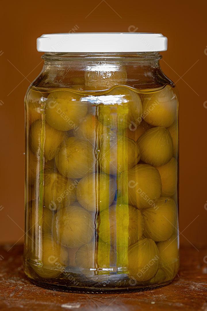 Doce de Figo em um Recipiente de Vidro Imagem JPG