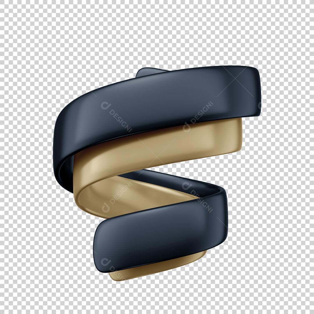 Elemento 3D Para Composição Confetes Roxo e Amarelo PSD Editável