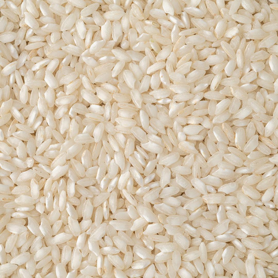 Vista Superior do Arroz de Risoto Carnaroli Cru. Pano de Fundo Alimentar Imagens jpg