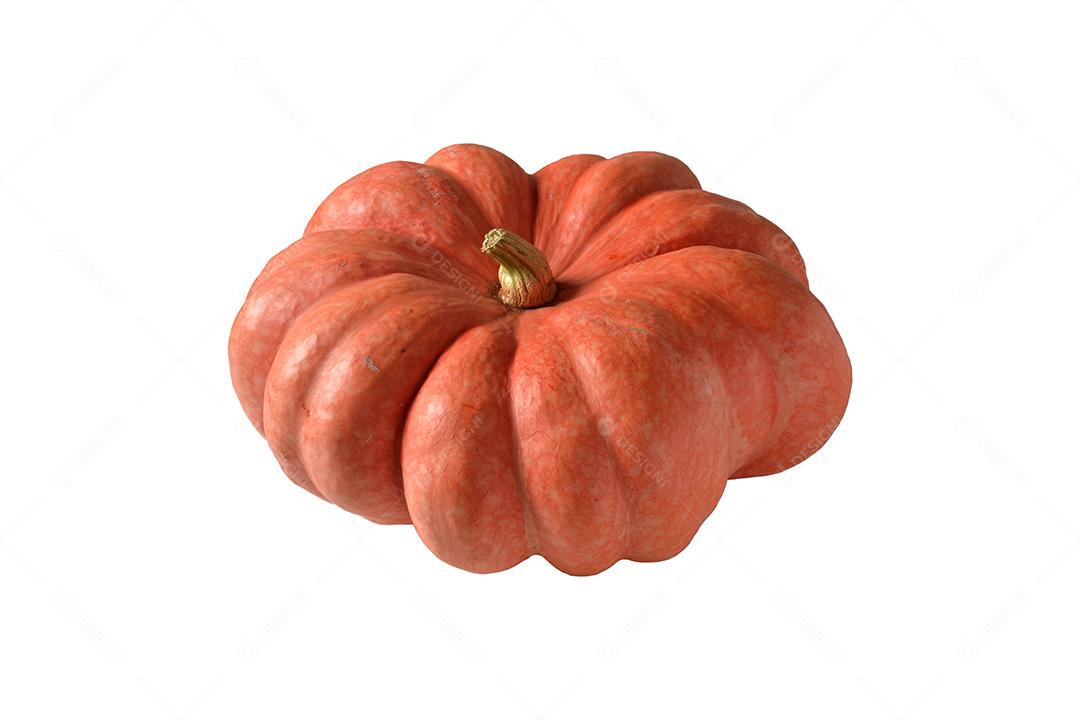 abóbora moranga madura isolada em fundo branco