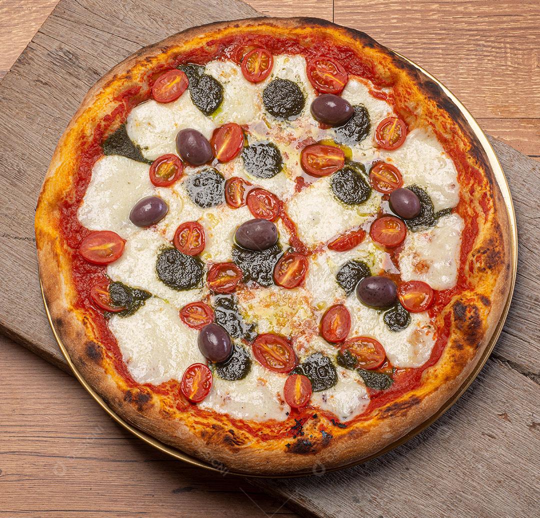 Pizza Comida Pizzaria Tomates Imagem JPG