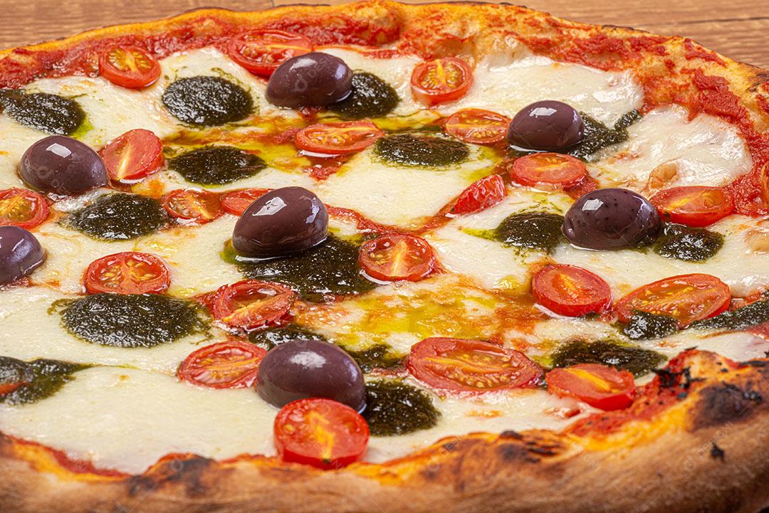 Pizza Comida Pizzaria Tomates Imagem JPG