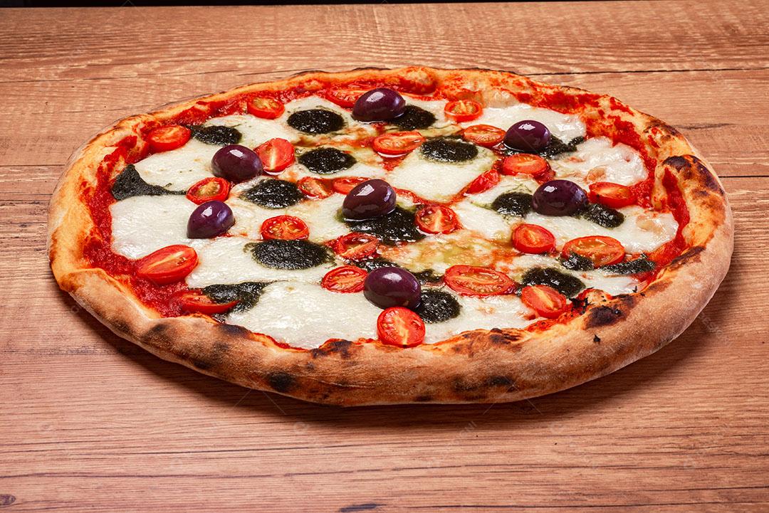 Pizza Comida Pizzaria Tomates Imagem JPG