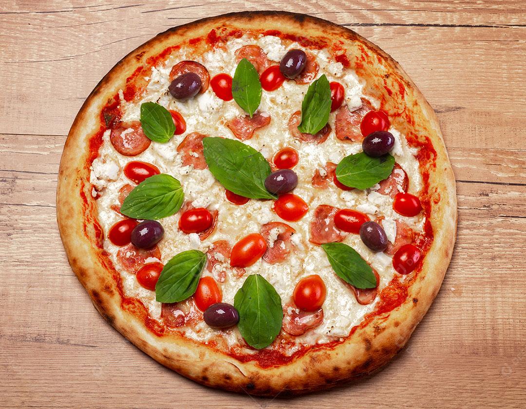 Pizza Comida Pizzaria Tomates Imagem JPG