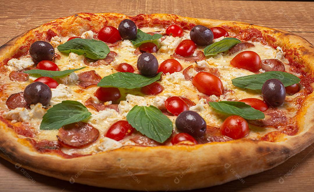 Pizza Comida Pizzaria Tomates Imagem JPG