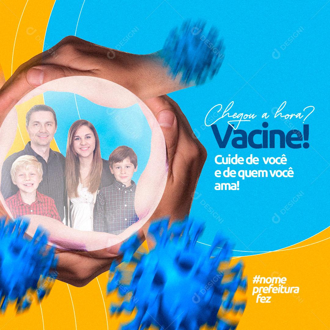 Vacine Cuide De Quem Você Ama Social Media PSD Editável