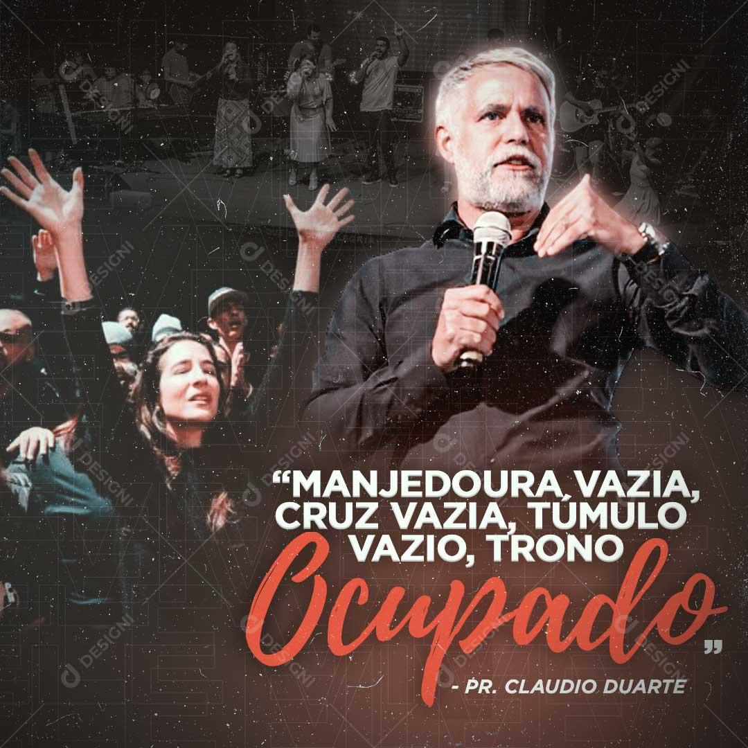 Social Media Cruz Vazia Trono Ocupado Pr Claúdio Duarte PSD Editável