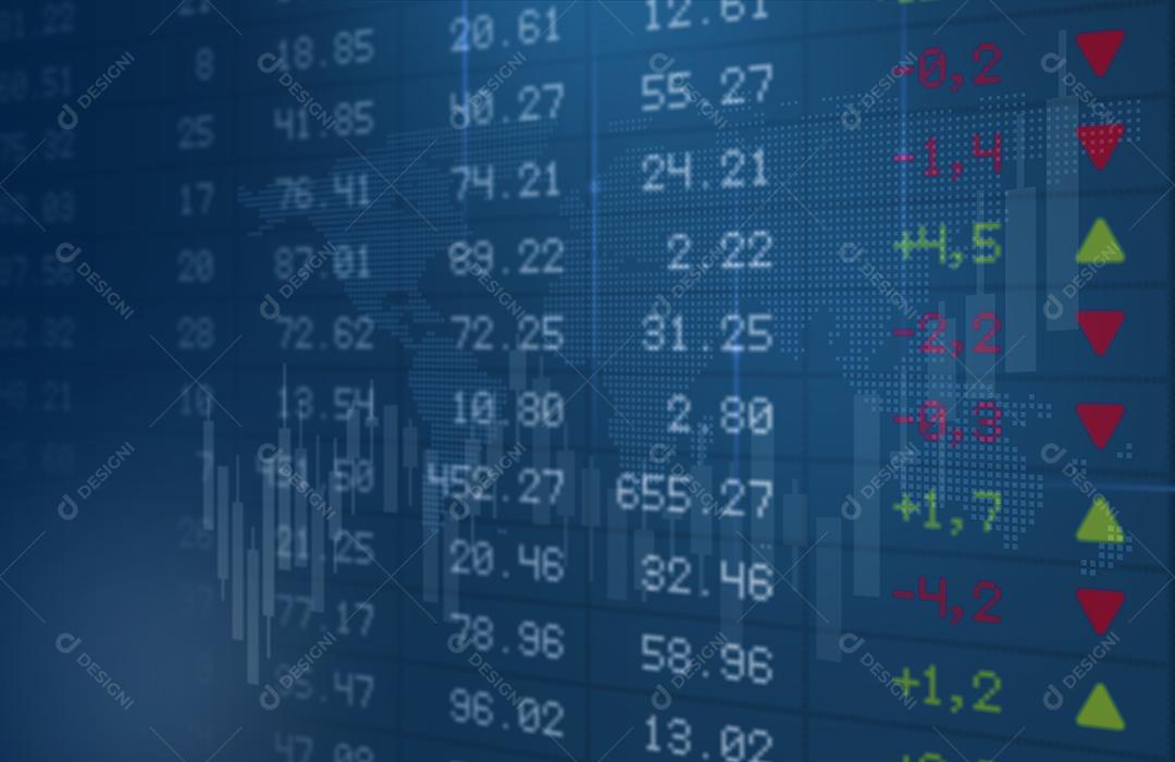 Gráficos do Mercado de Ações - Valores de Mercado e Gráficos de Castiçais Imagens jpg