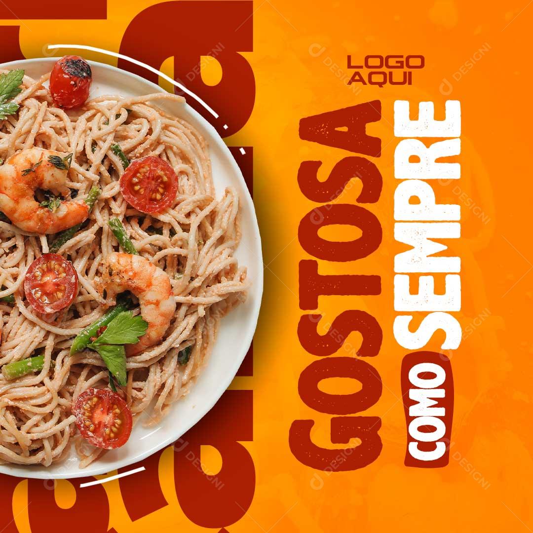Social Media Restaurante Gostosa Como Sempre PSD Editável