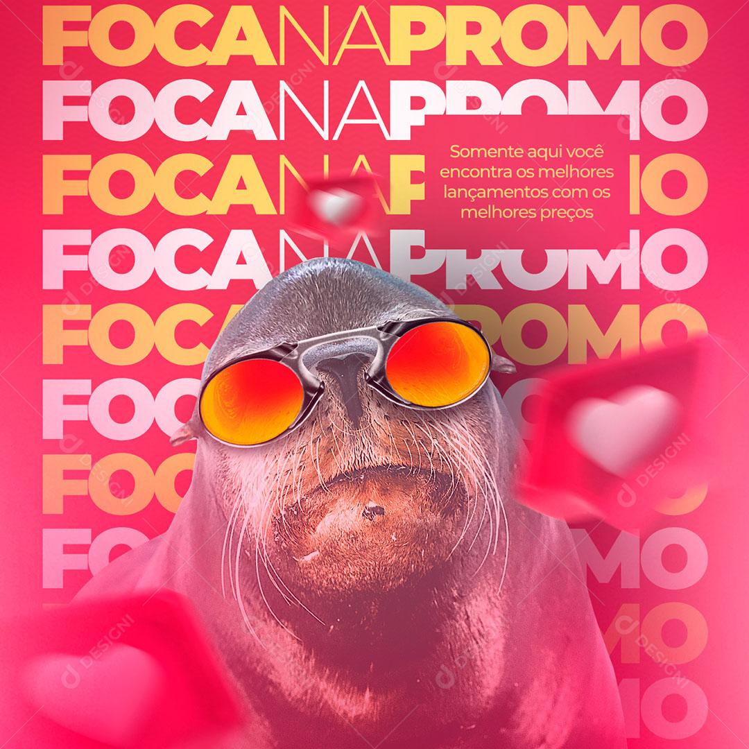 Social Media Óitca Foca Na Promo PSD Editável