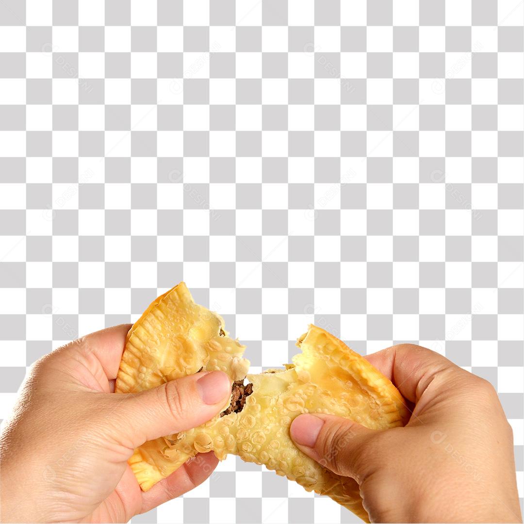 Pastel Caseiro Cortado Com as Mãos PNG Transparente