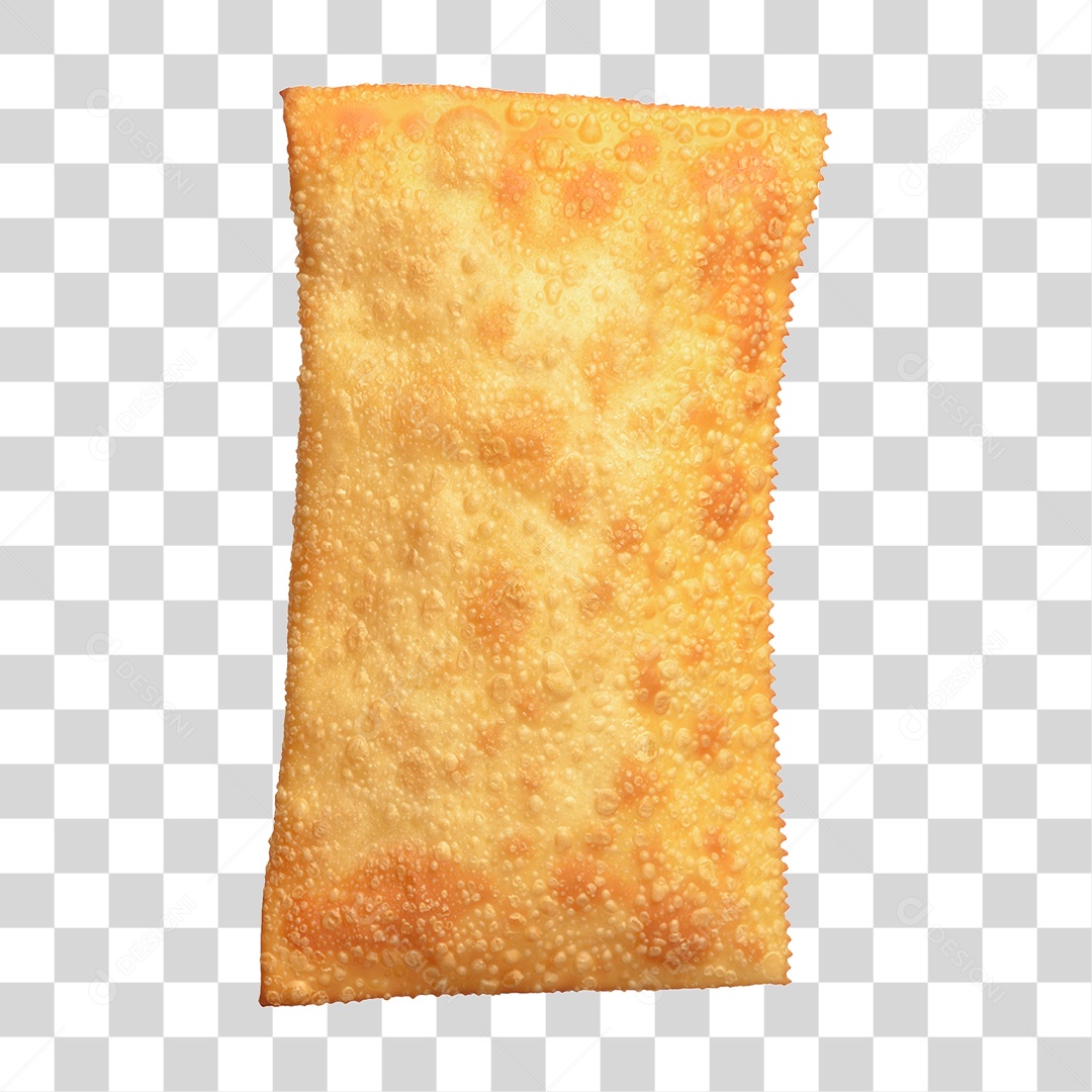Pastel Frito Grande Servido em Prato PNG Transparente