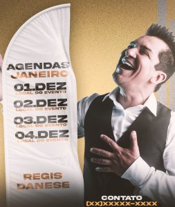 Social Media Regis Danese Agendas Janeiro Flyers PSD Editável