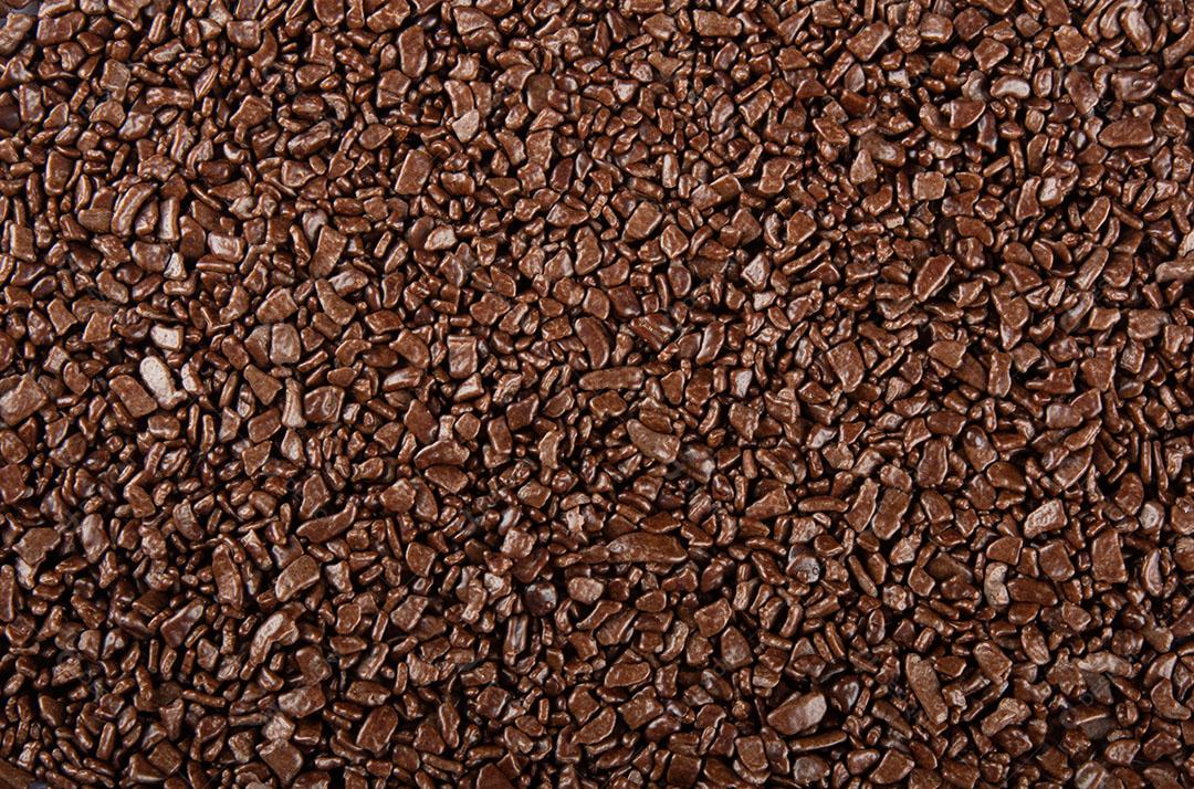 Fundo de Granulado de Chocolate Vista de Chocolate Granulado Imagem JPG