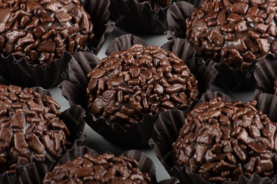 Traditional Brigadeiro Sweet Brazilian Chocolate Granulated Chocolate Image JPG