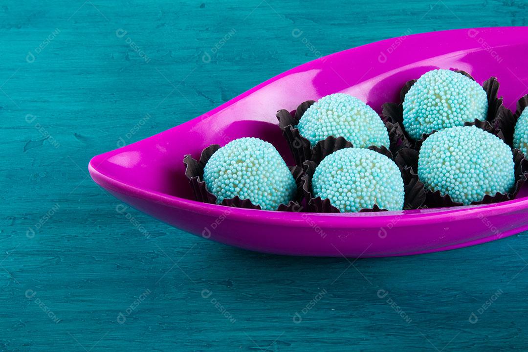 Brigadeiro Doce Tradicional Brasileiro Doces Variados para Festa Imagem JPG