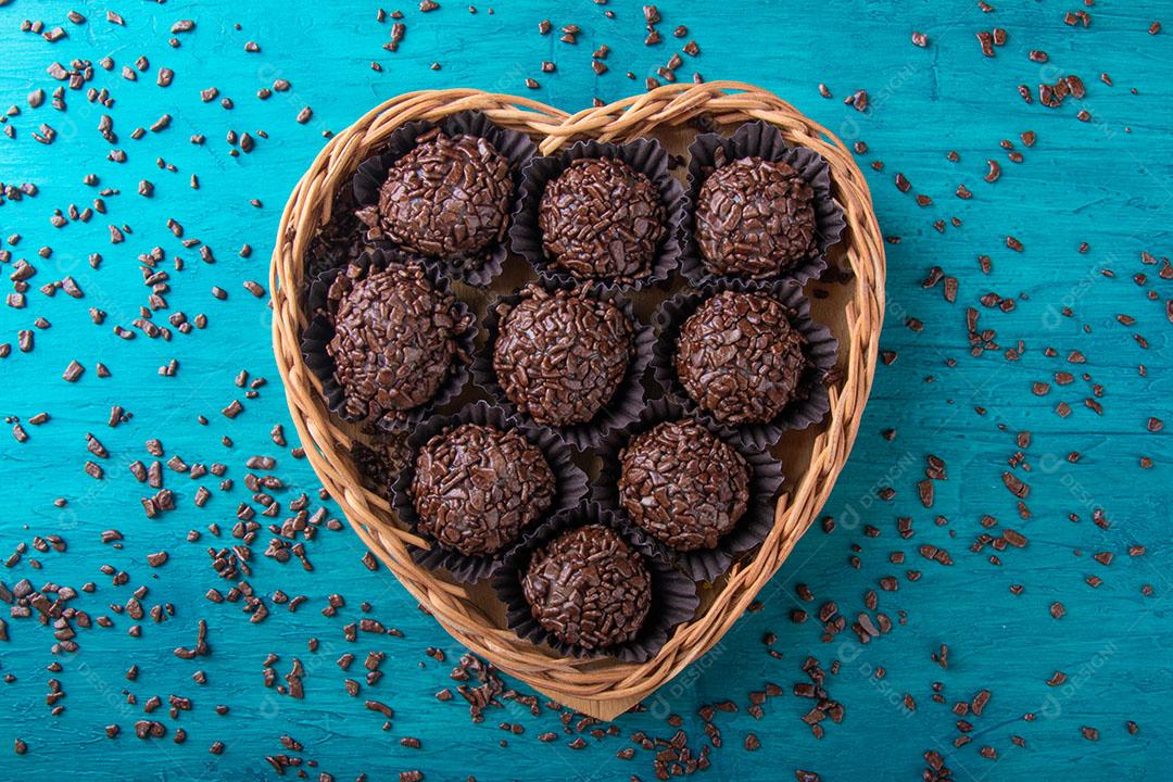 Brigadeiro Doce Tradicional Brasileiro Doces Variados para Festa Imagem JPG