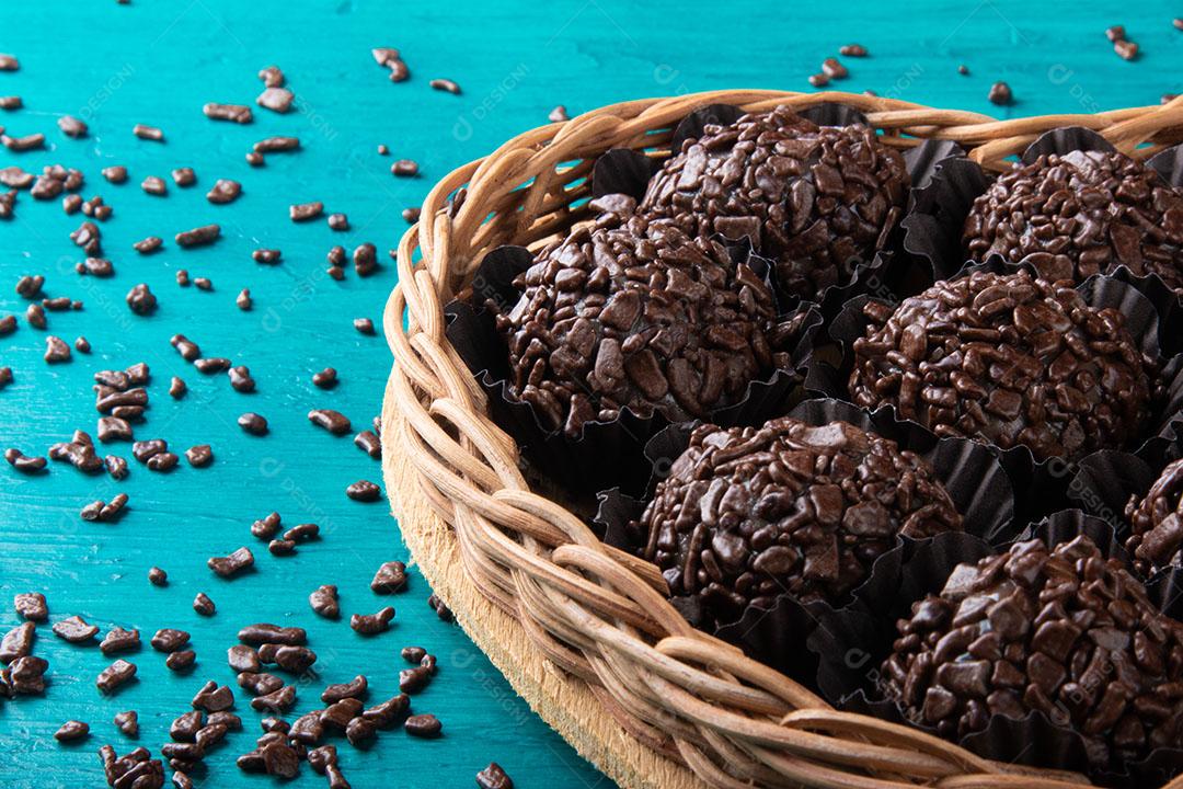 Brigadeiro Doce Tradicional Brasileiro Doces Variados para Festa Imagem JPG